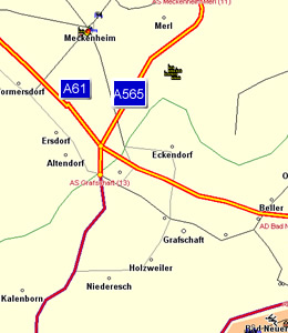 Anfahrtsskitze